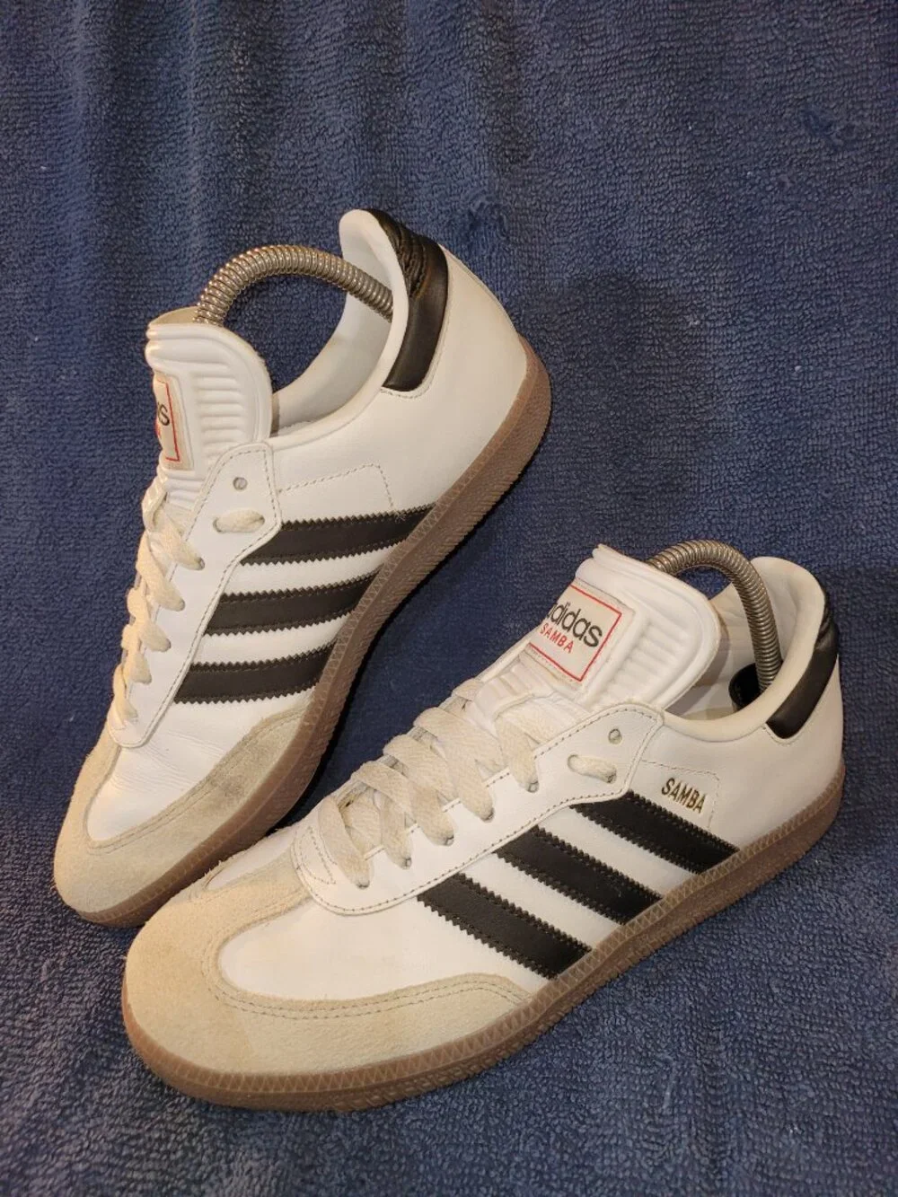 Adidas Samba Classic Men's Size 7 White Black Brown Gum Sneakers IH6001 (#2106)